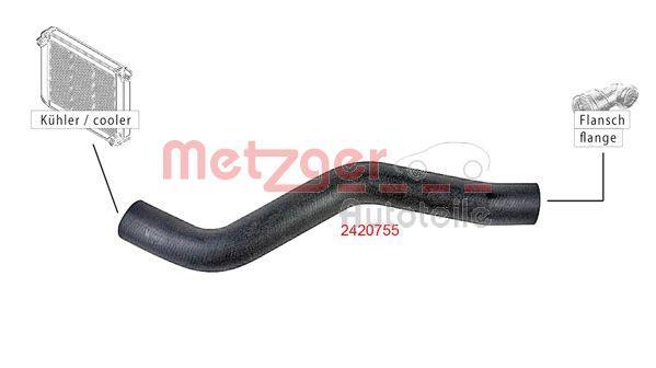 Tubería de radiador METZGER ref. 2420755
